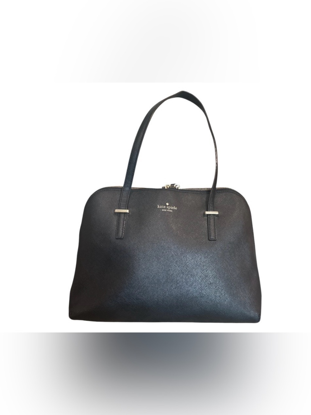 Kate Spade New York Black Saffiano Leather Shoulder Bag Tote